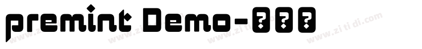 premint Demo字体转换